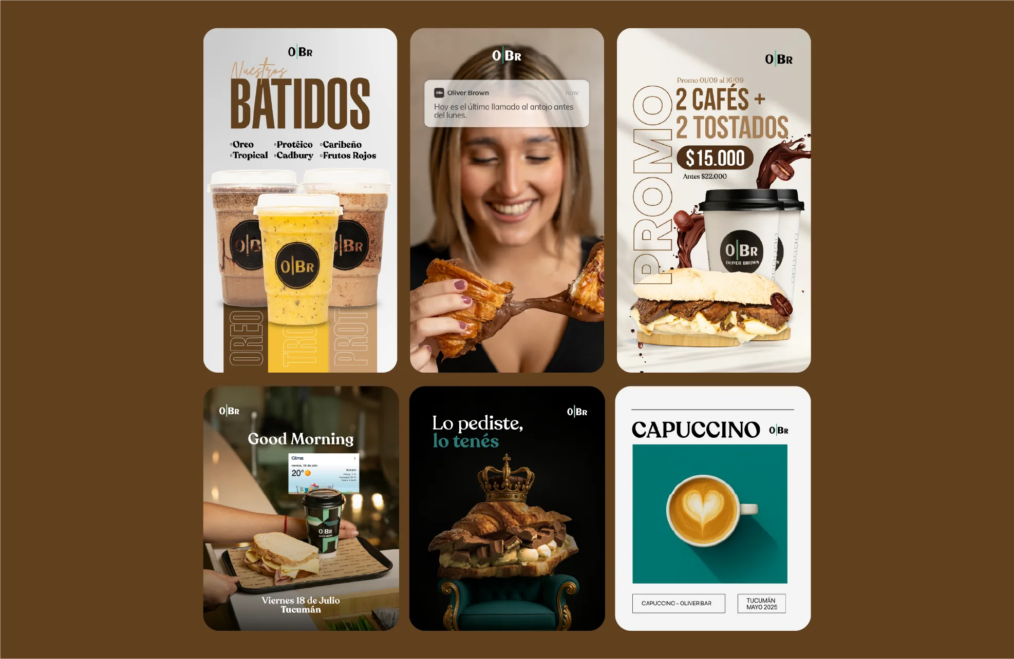 Proyecto Oliver Brown — redes sociales